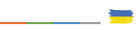 Outdoor Space Logo with Ukrainian Flag